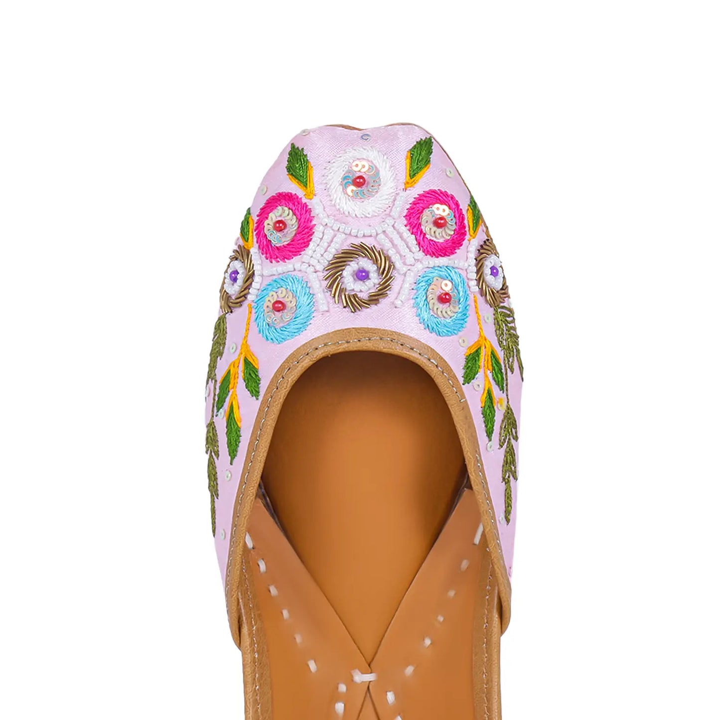 Floral Fantasy Embroidered Juttis