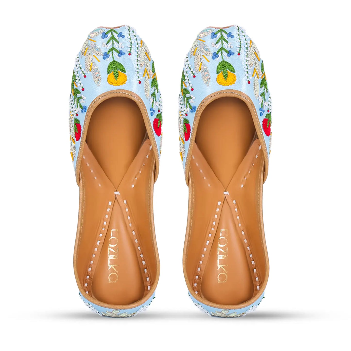 Sky Garden Embroidered Juttis